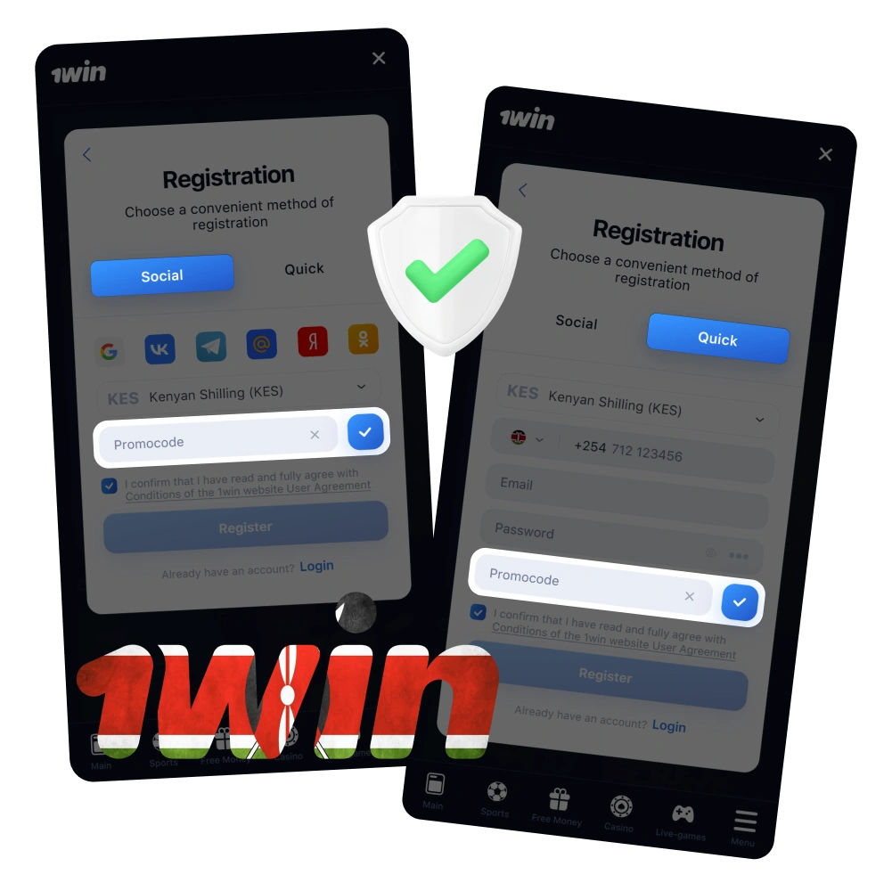 Get promo codes for extra rewards at 1win Kenya official.
